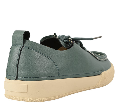 Pantofi casual, dama, FORMAZIONE, T23089 verde, piele naturala